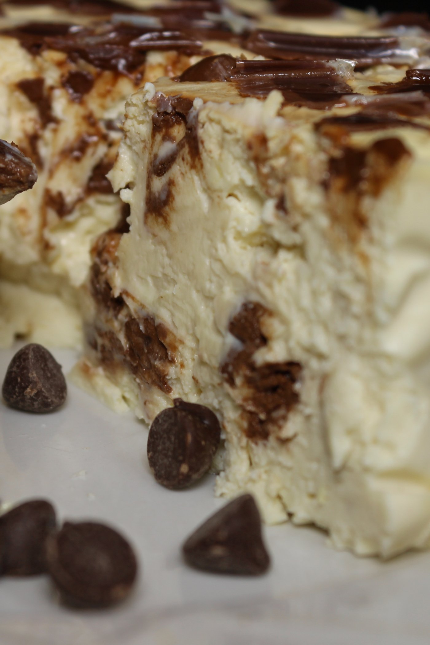 Cookie Dough Protein Cheesecake