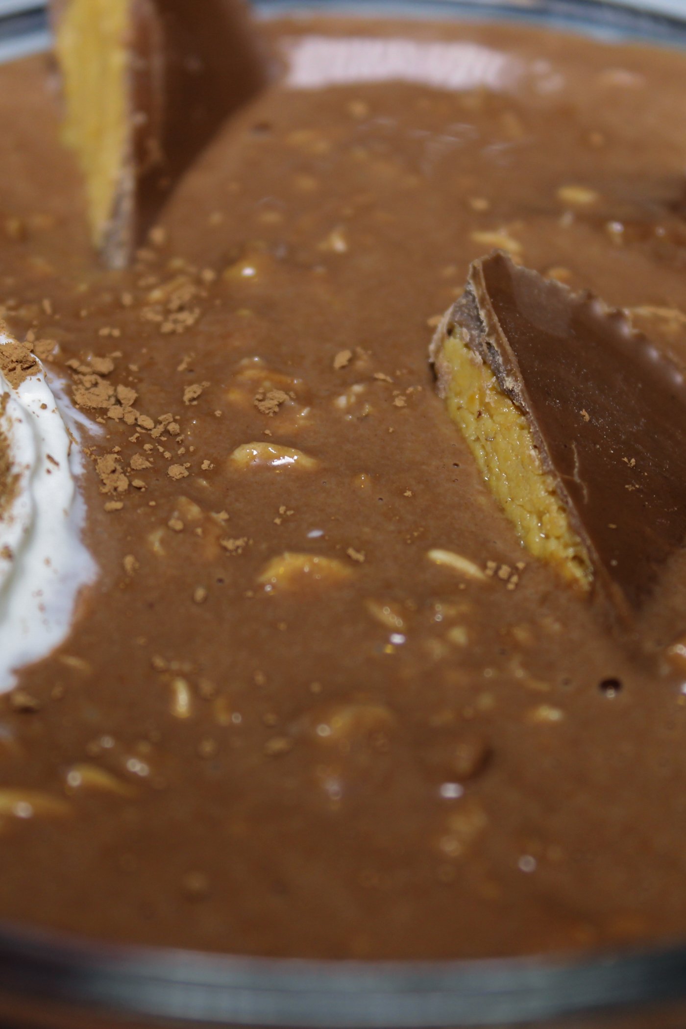 Peanut Butter Cup Protein Overnight Oats