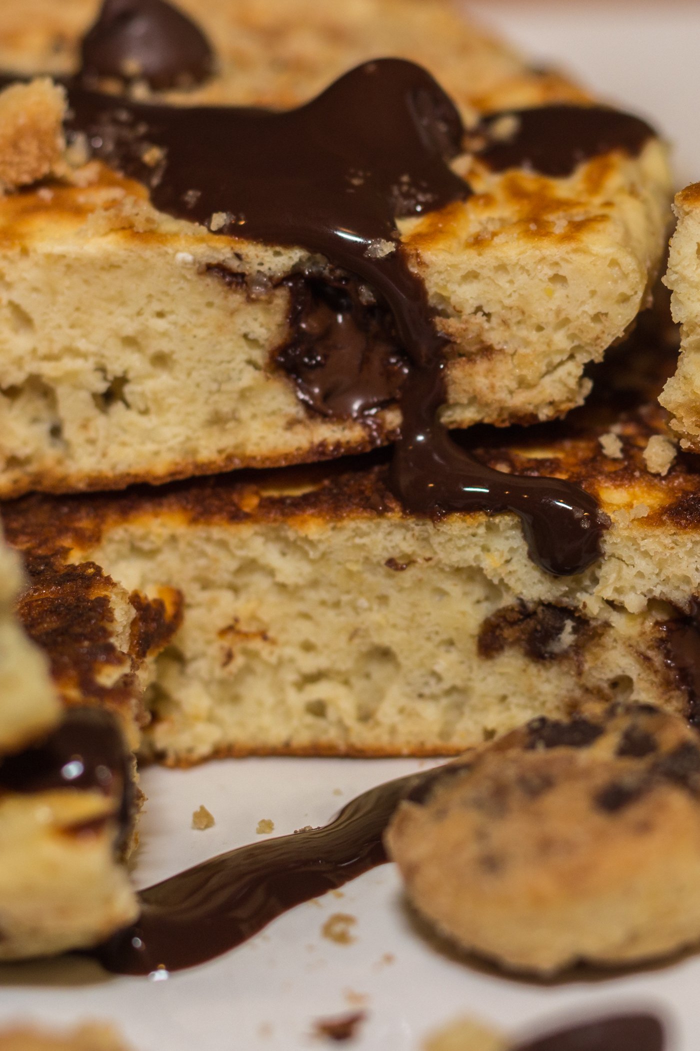 Cookie Dough Protein Pancakes