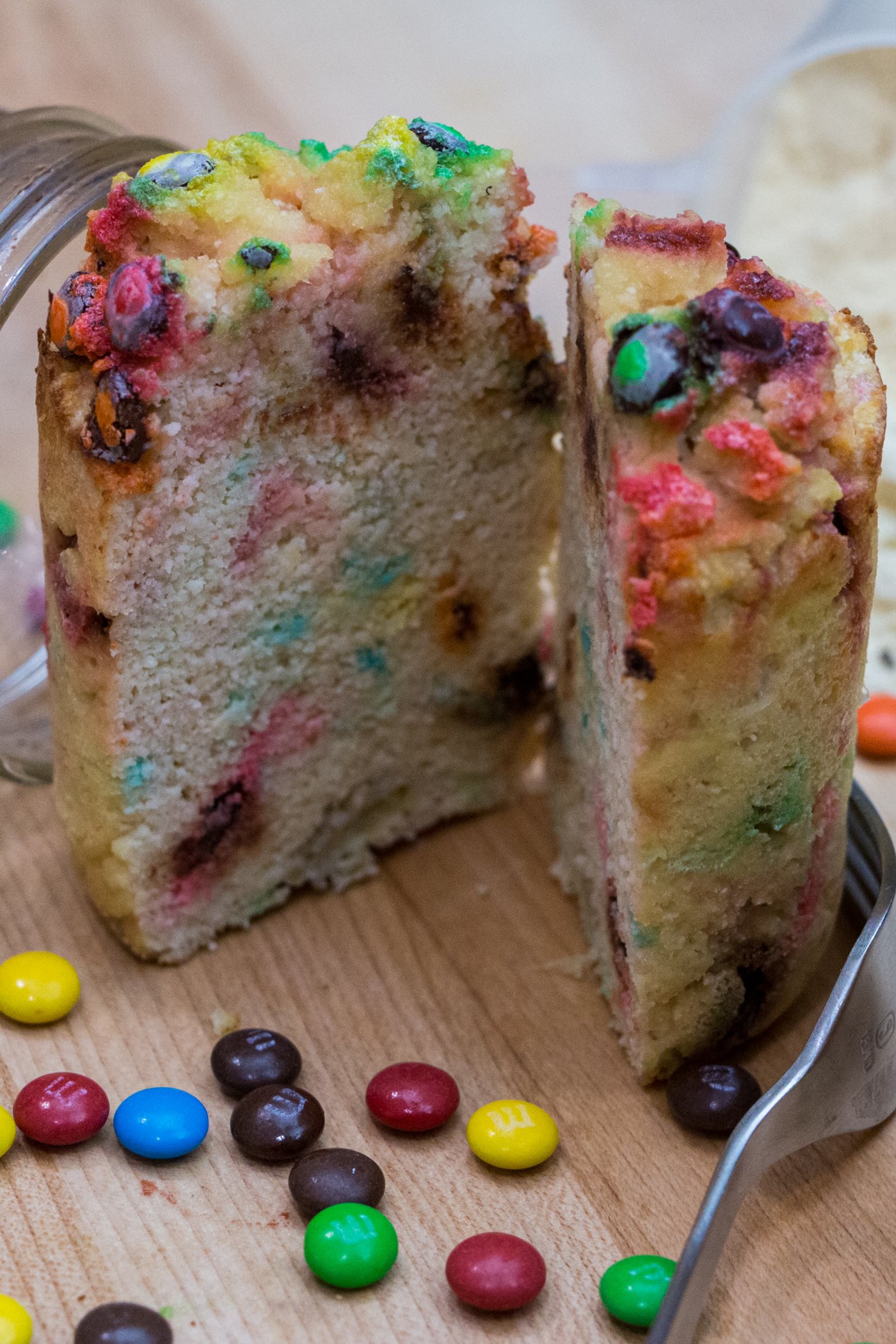 Easy Protein M&M Cake Jars