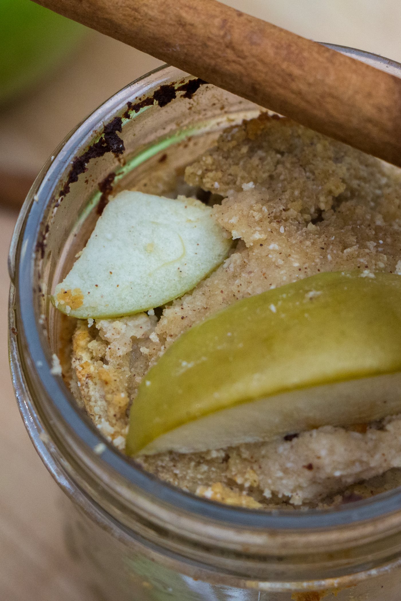 Protein Apple Crisp Cake Jars