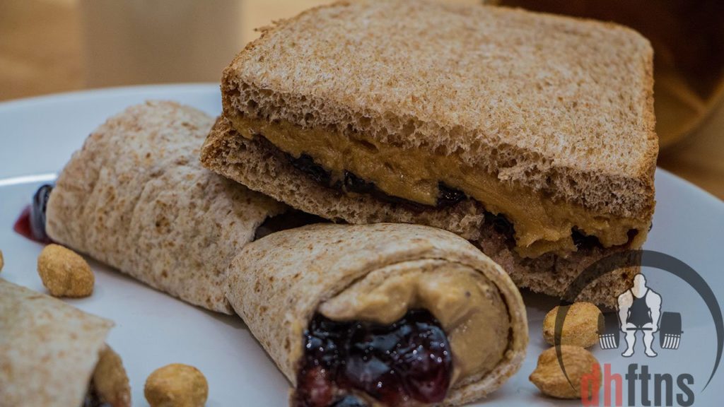 Healthy Bodybuilding Peanut Butter & Jelly Sandwiches