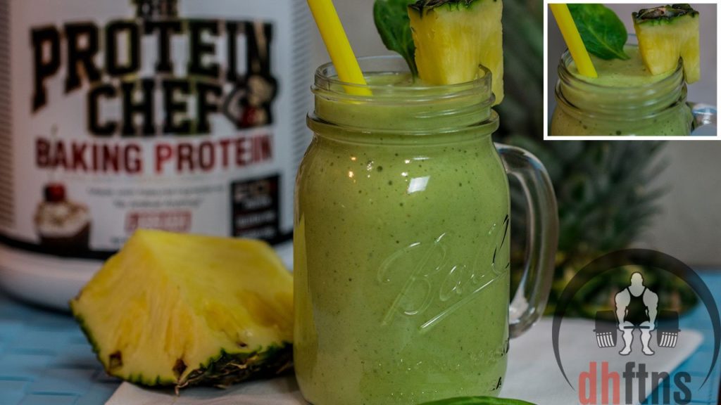 Healthier GREEN Pina Colada Smoothies