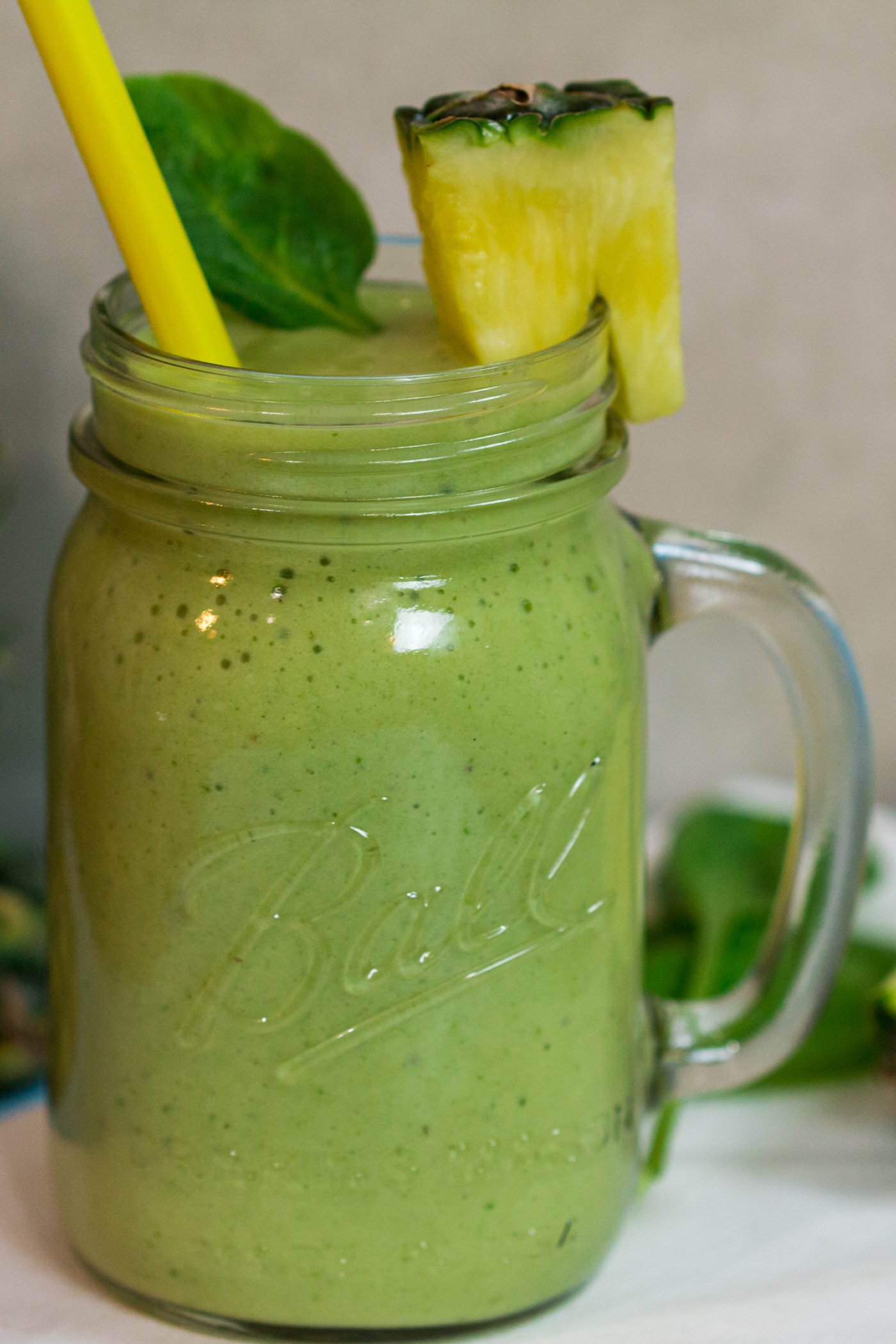 Green Pina Colada Smoothies
