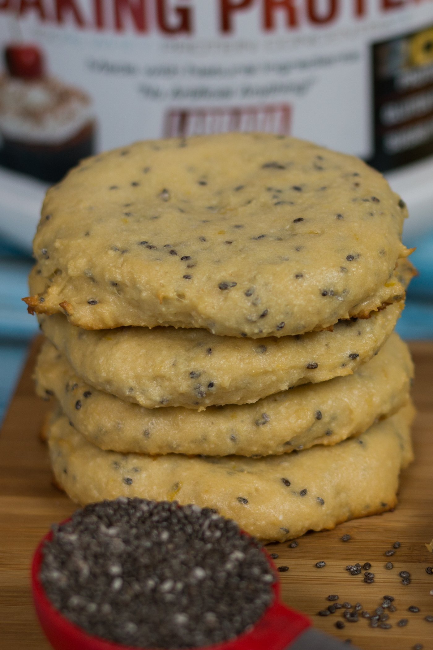 Lemon Chia Protein Cookies