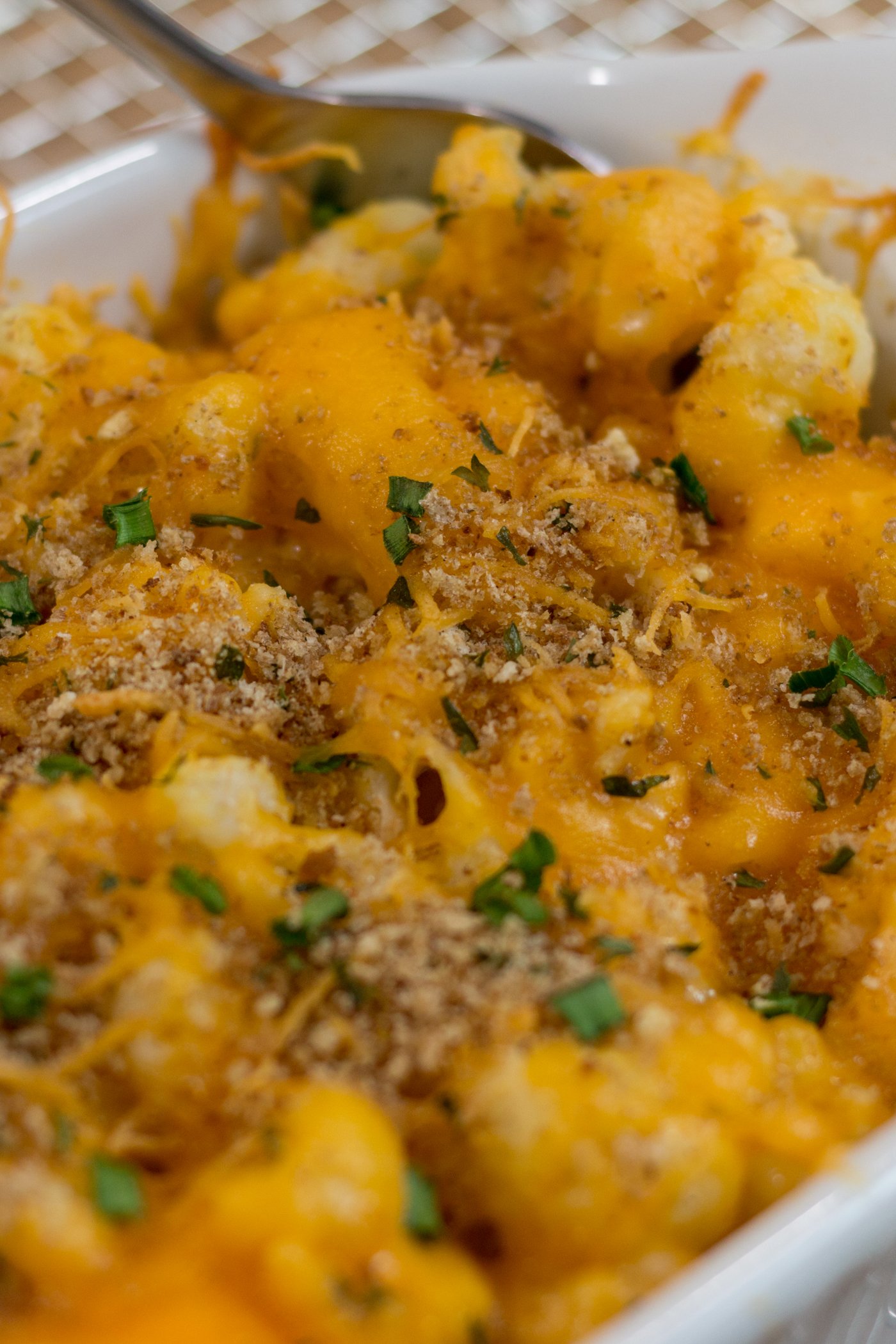 Low Carb Cauliflower Mac & Cheese