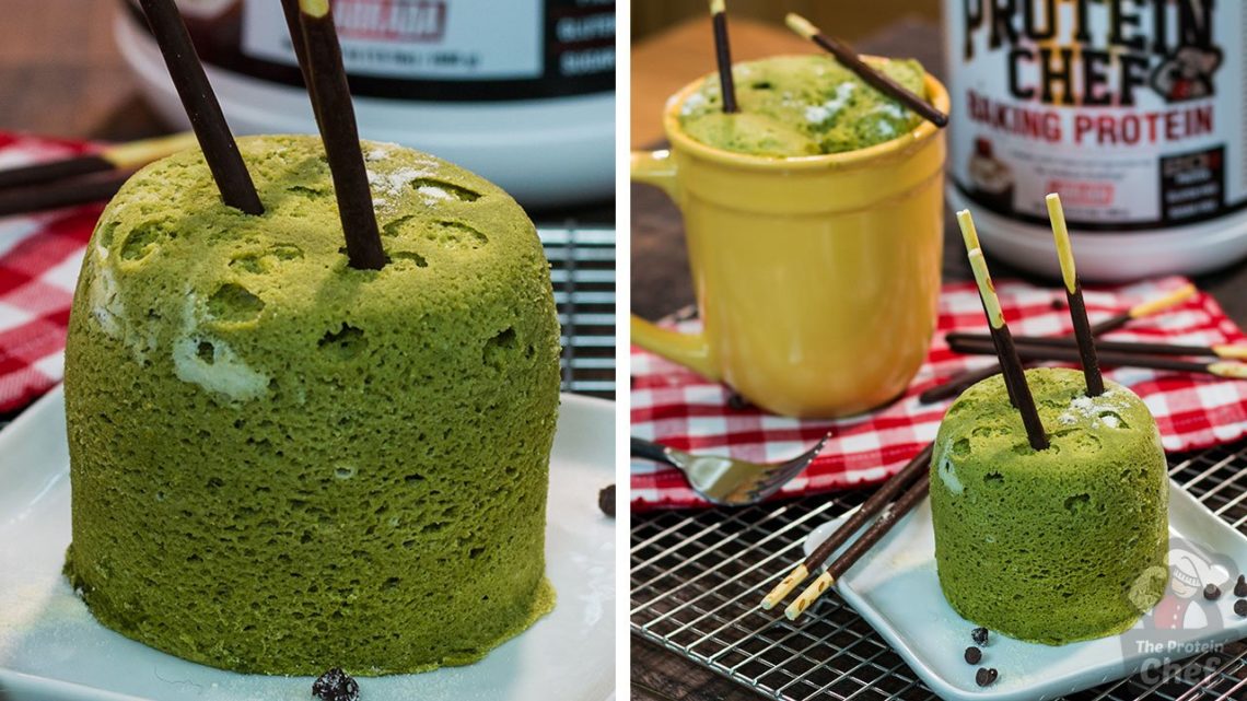 1 Minute MATCHA GREEN TEA Mug Cake Recipe