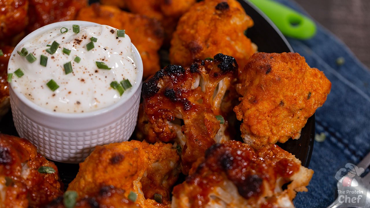 Easy Baked Buffalo Cauliflower Wings Recipe Protein Recipes & Protein Powder Recipes Healthy