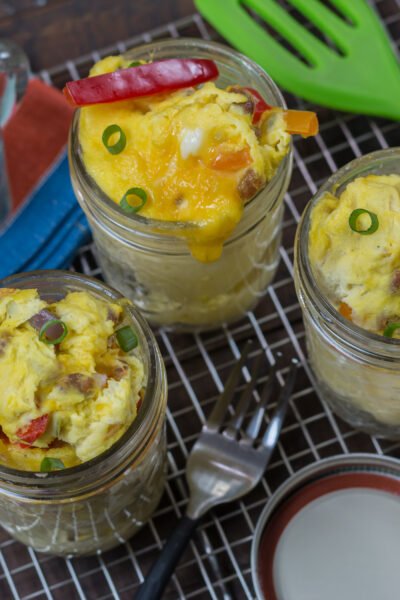 1 Minute Mason Jar Omelettes Recipe
