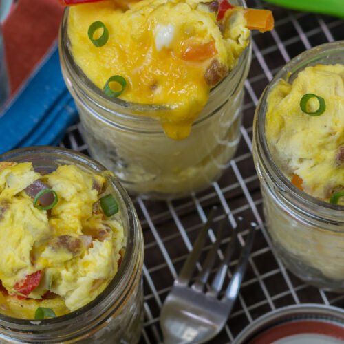 1 Minute Mason Jar Omelettes Recipe