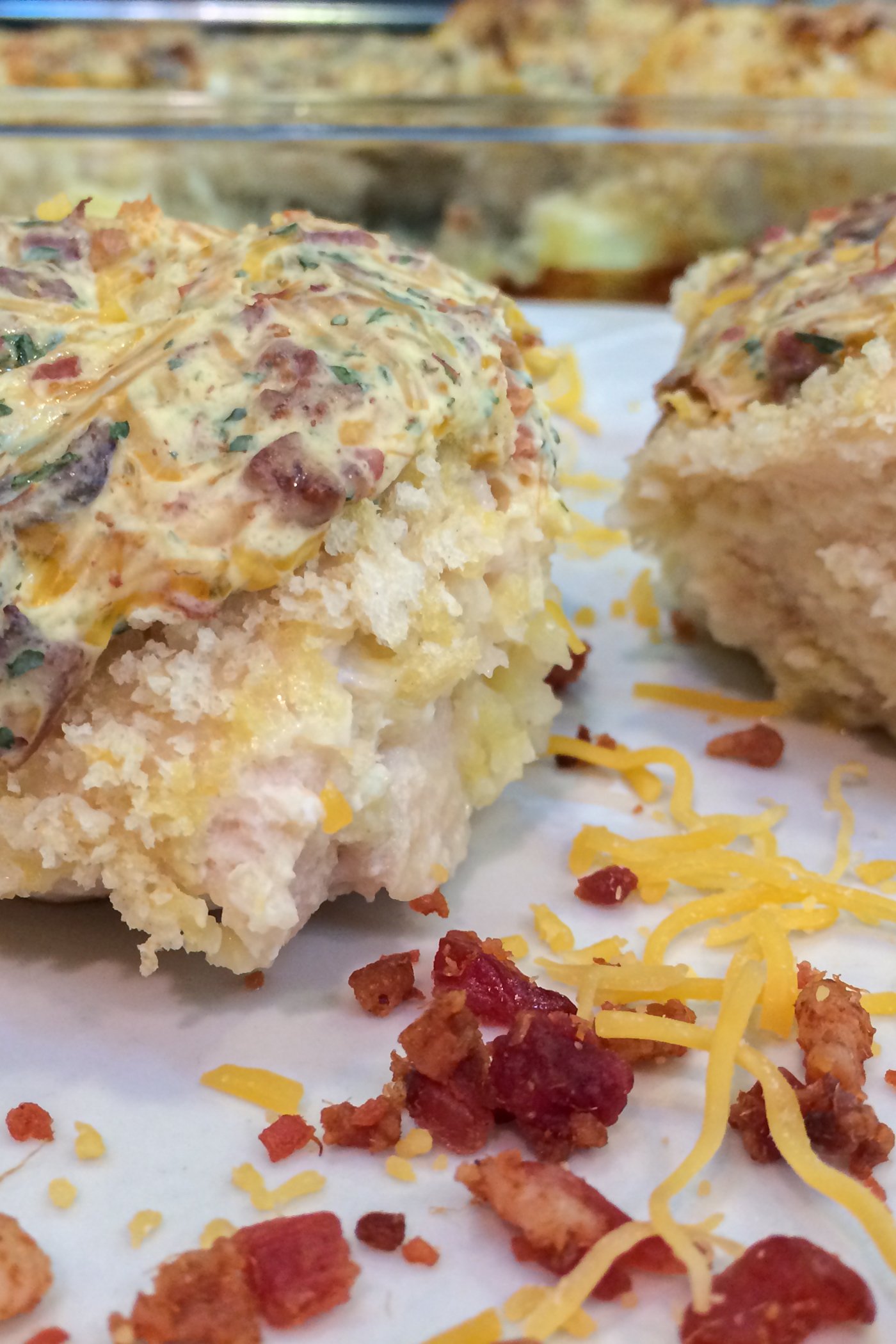 Baked Bacon Chicken Melts
