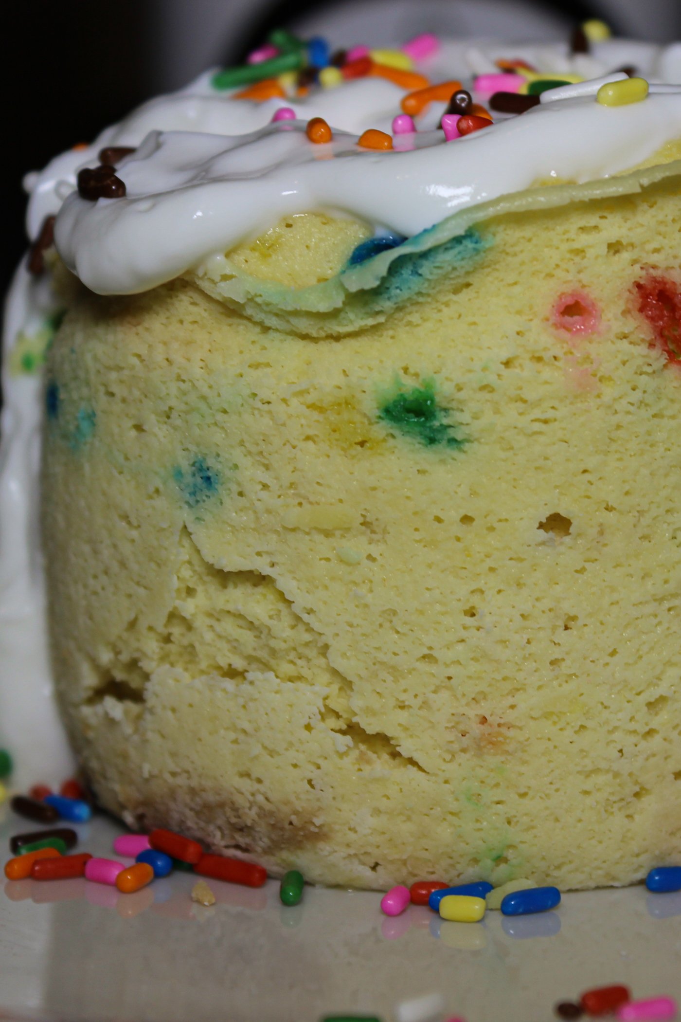 Birthday Cake Protein Mug Cake