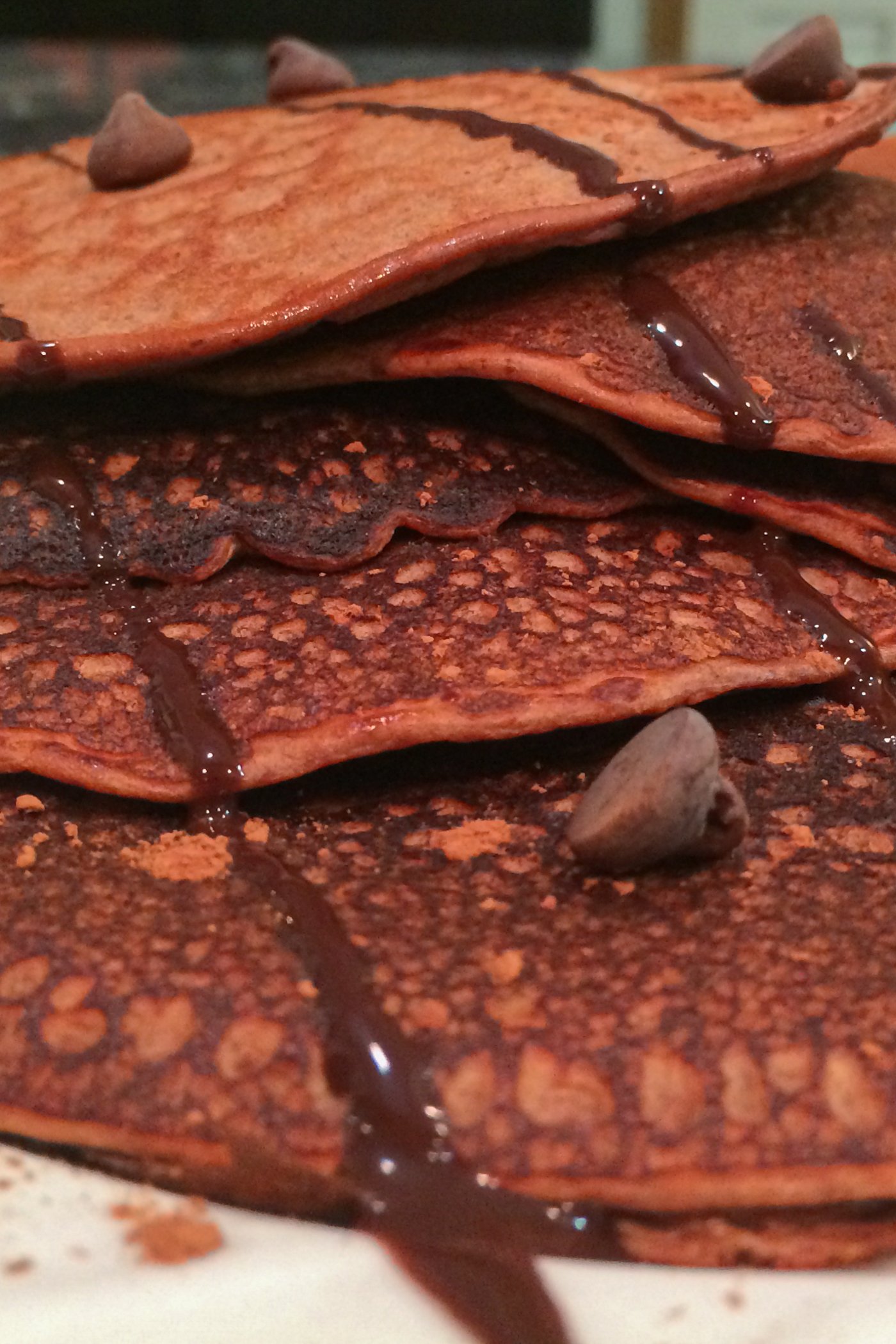 Chocolate Peanut Butter Protein Crepes