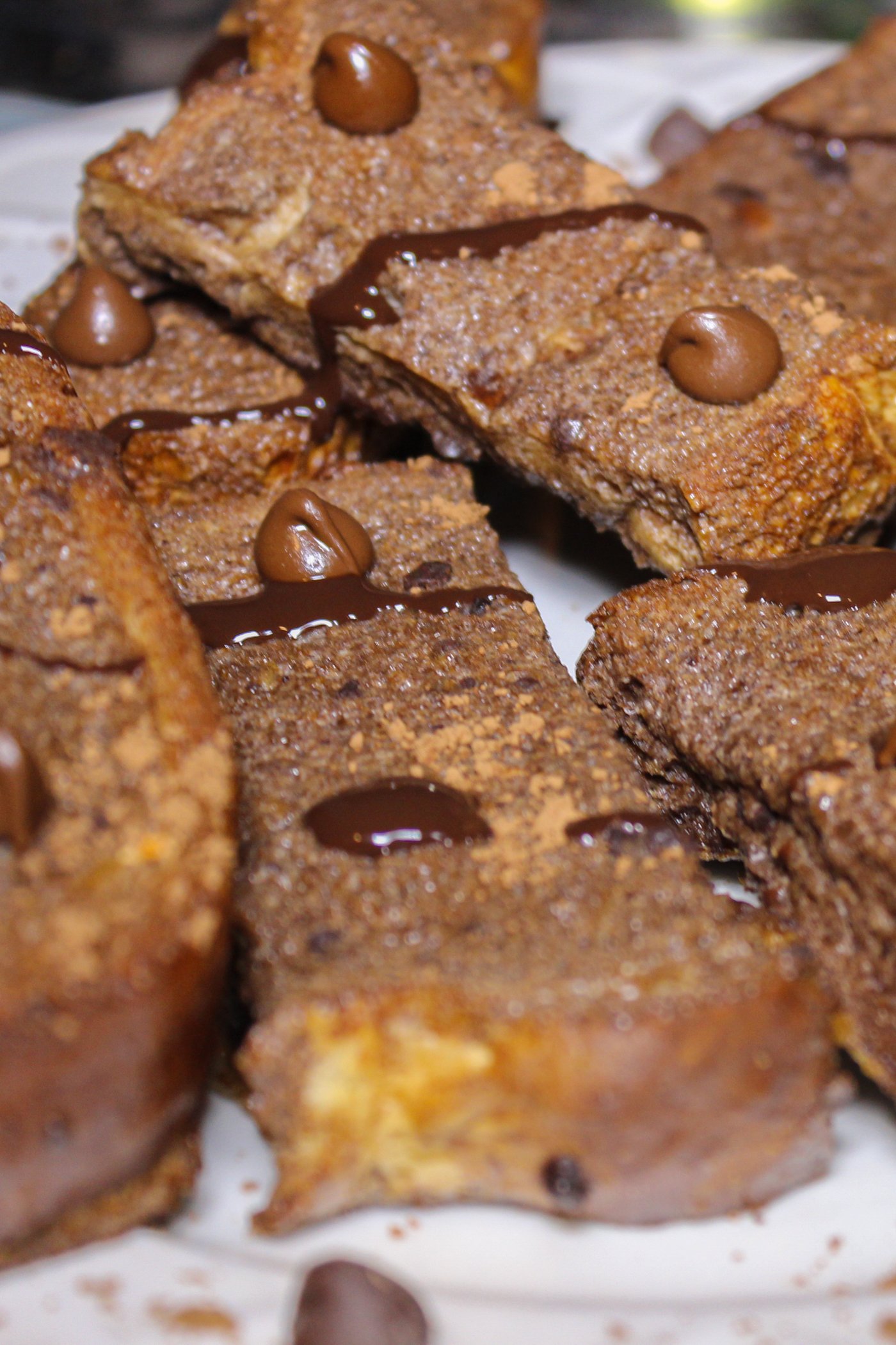 Chocolate Protein French Toast Sticks
