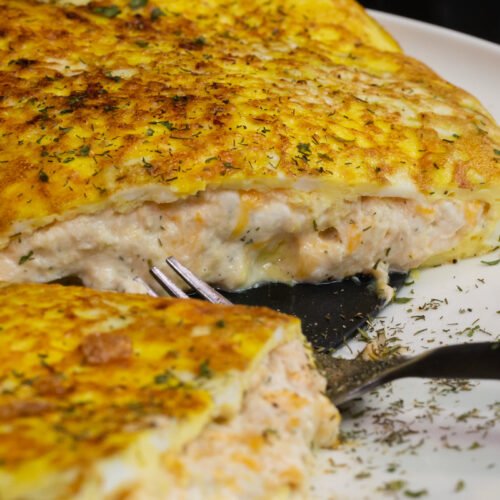Easy Cheesy Tuna Omelette Recipe