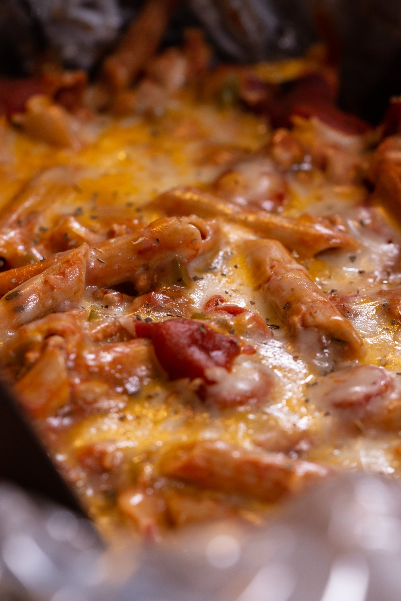 High Protein Slow Cooker Pizza