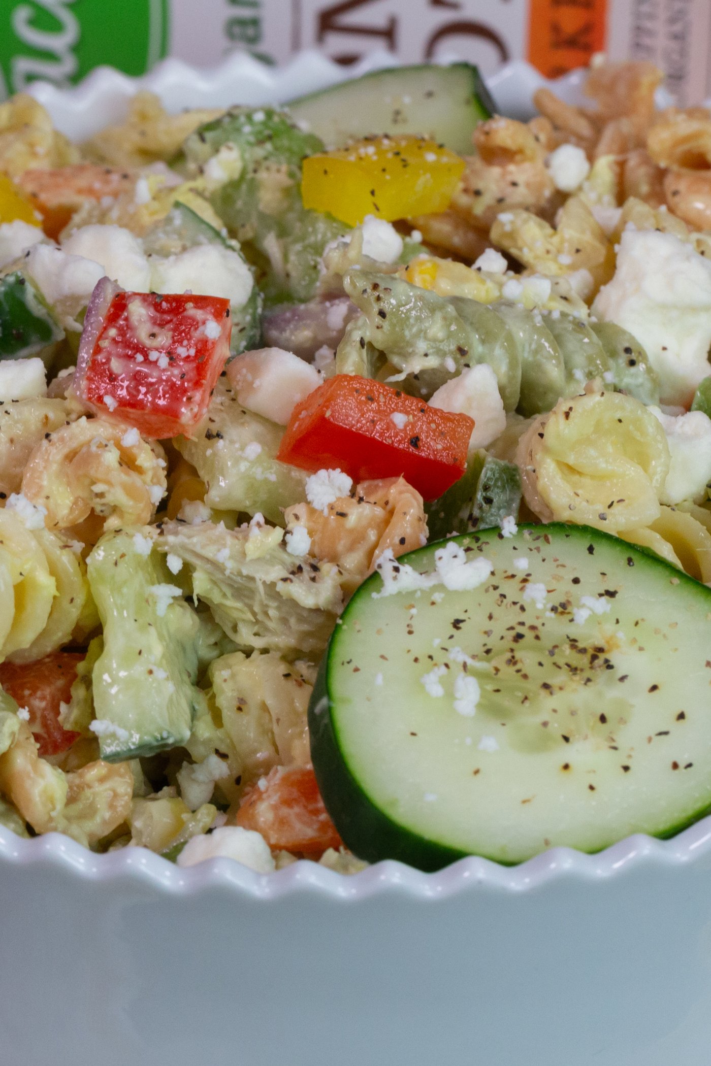 Summer Greek Yogurt Macaroni Salad