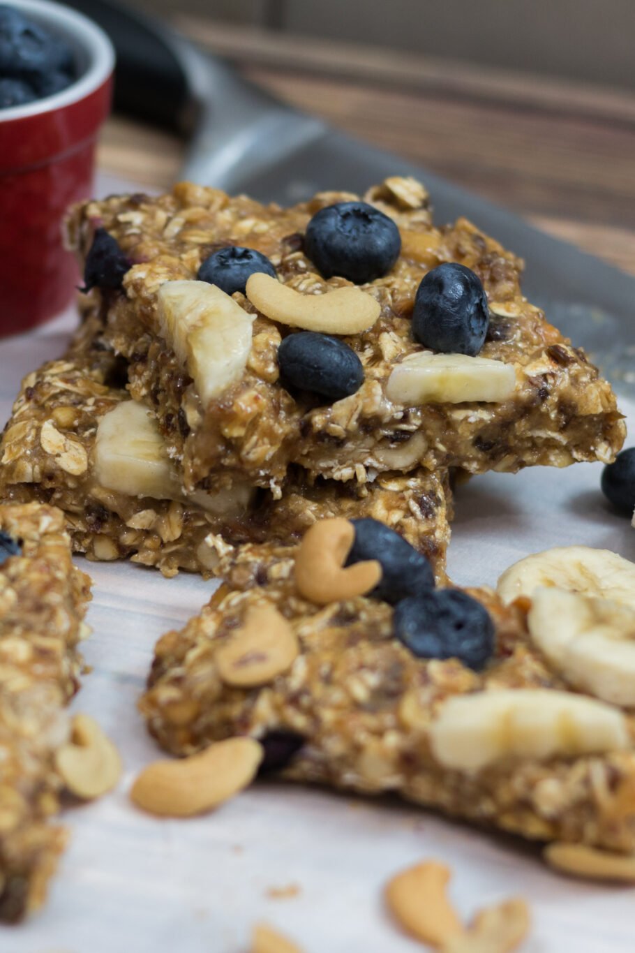 No Bake Healthy Breakfast Bars Recipe The Protein Chef   Healthy Breakfast Bars Recipe 910x1365 