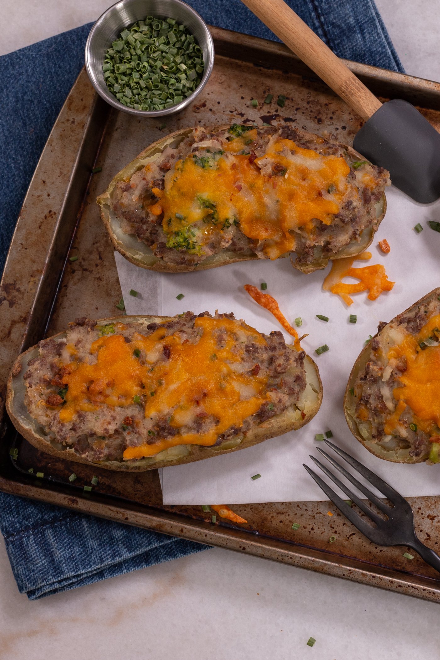 Easy Loaded Twice Baked Potatoes