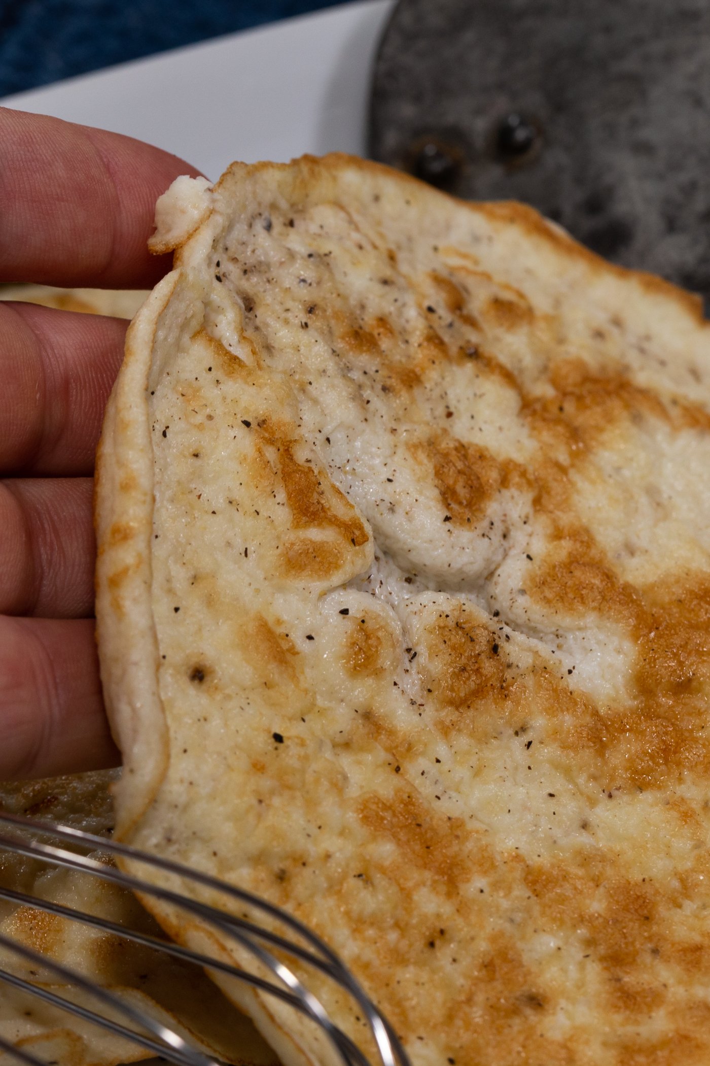 Quick Egg White Low Carb Wraps