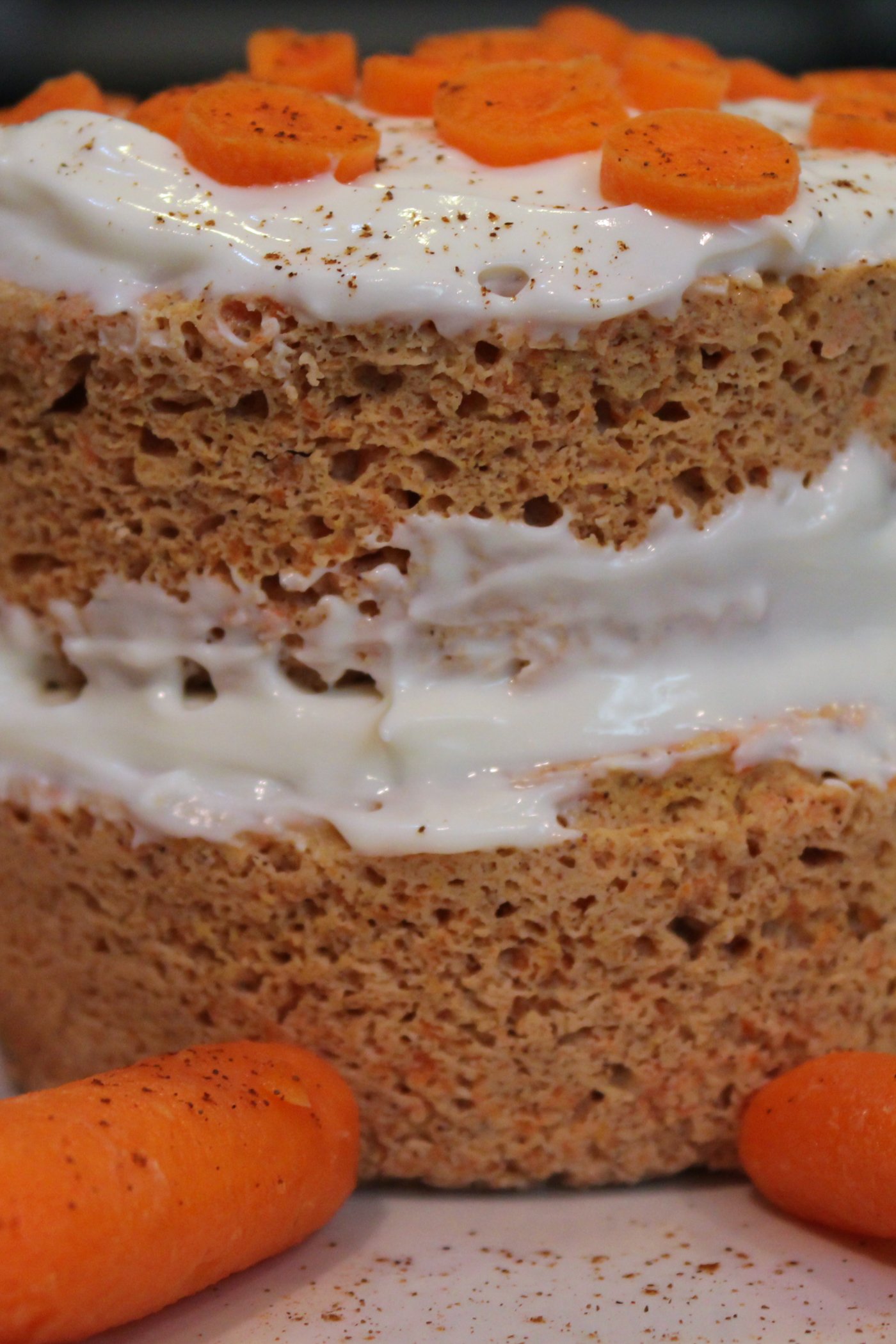 Microwave Protein Carrot Cake