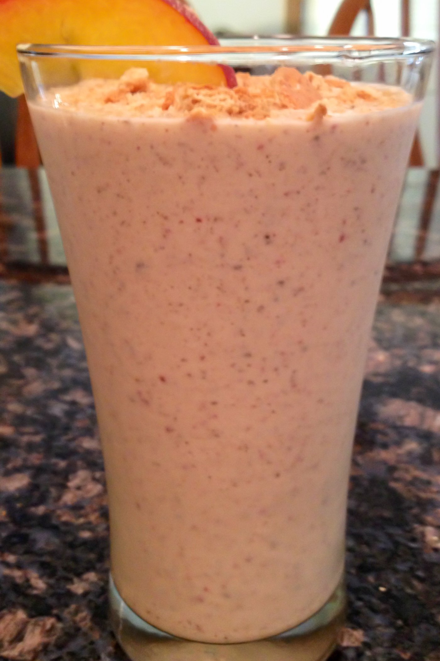 Peach Cobbler Protein Shake