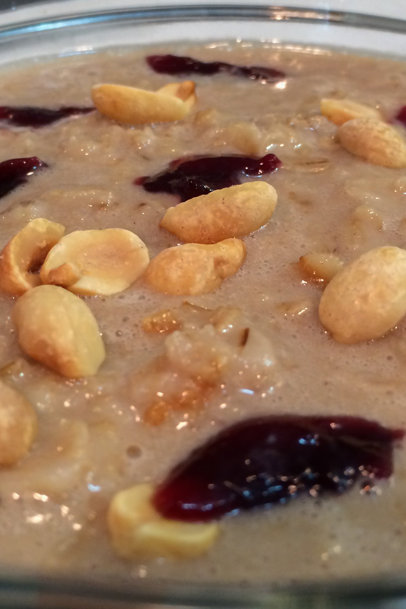 Peanut Butter & Jelly Protein Oatmeal
