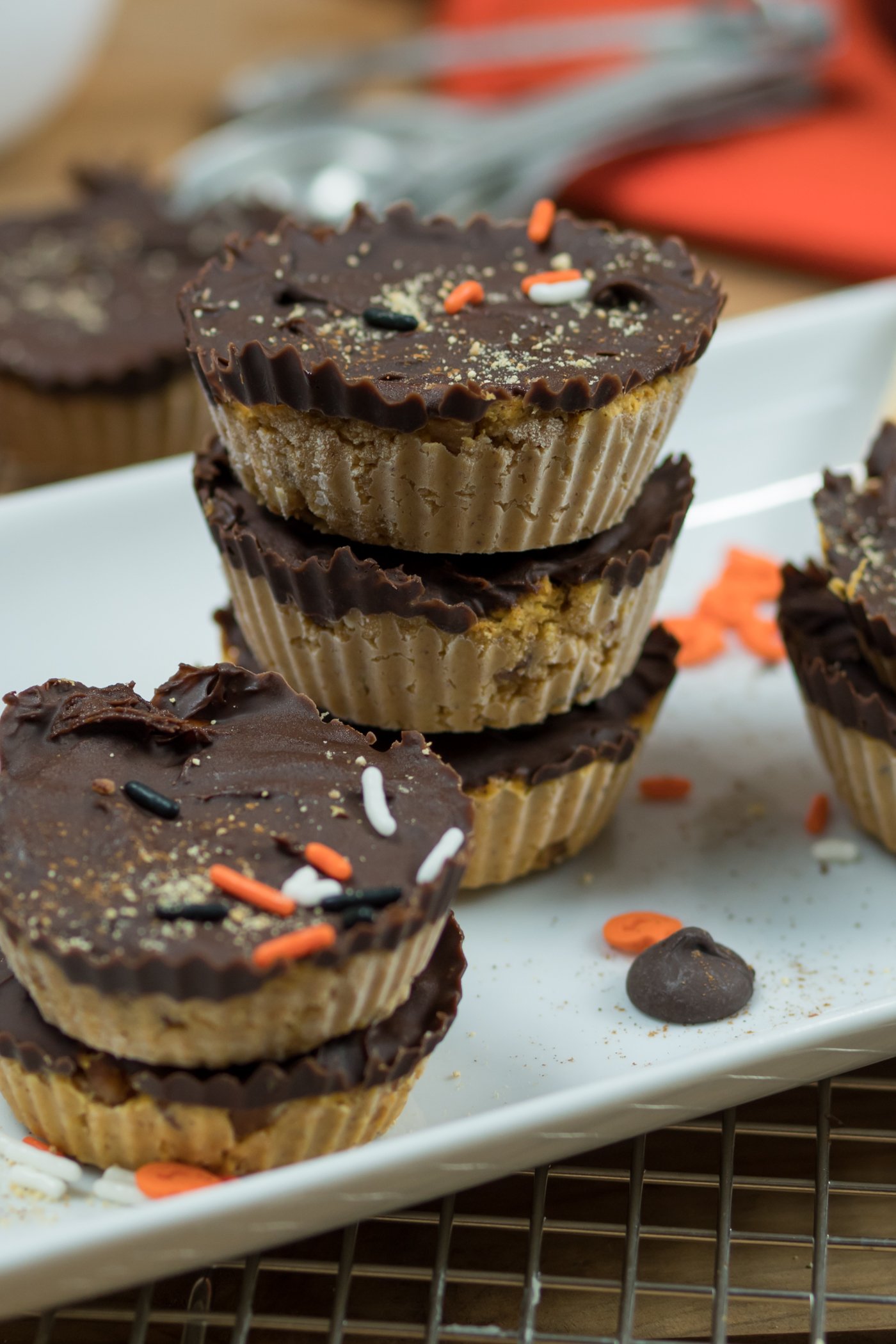 No Bake Protein Pumpkin Cups