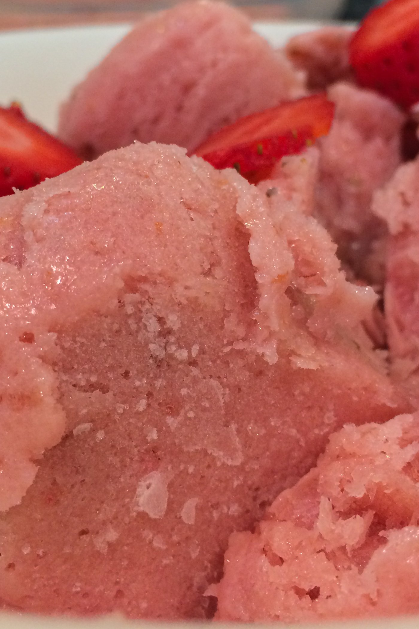 Protein Strawberry Sorbet
