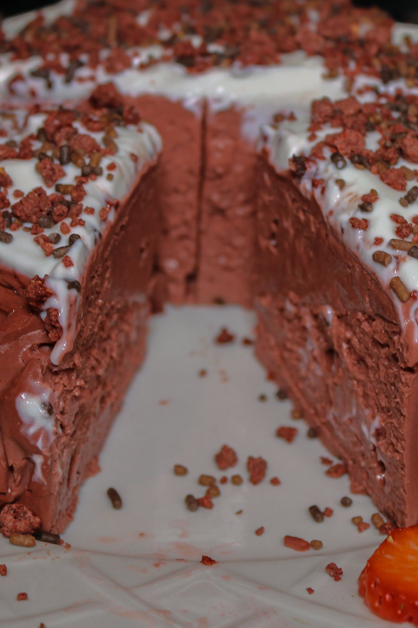 Red Velvet Protein Cheesecake