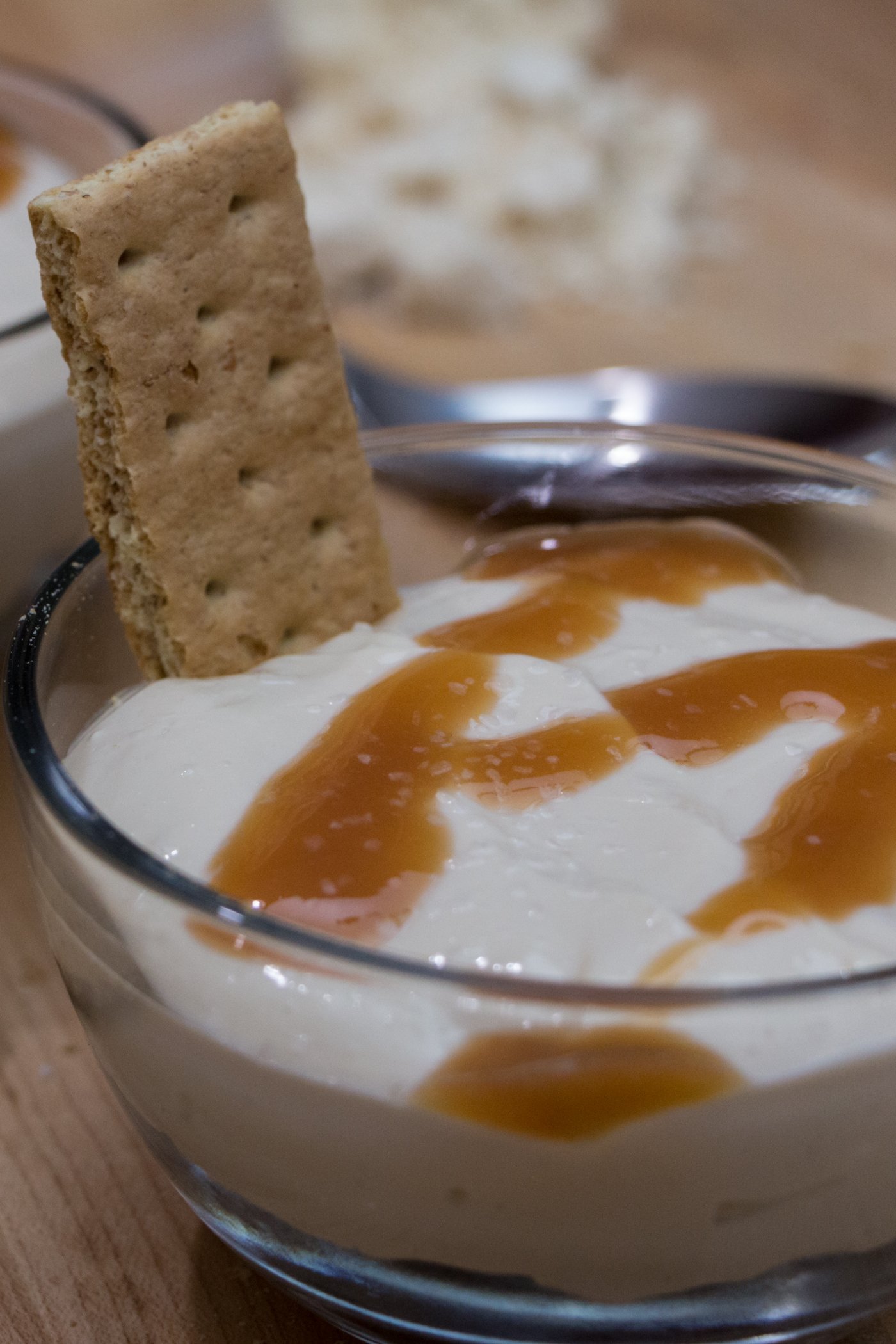 No Bake Salted Caramel Cheesecake