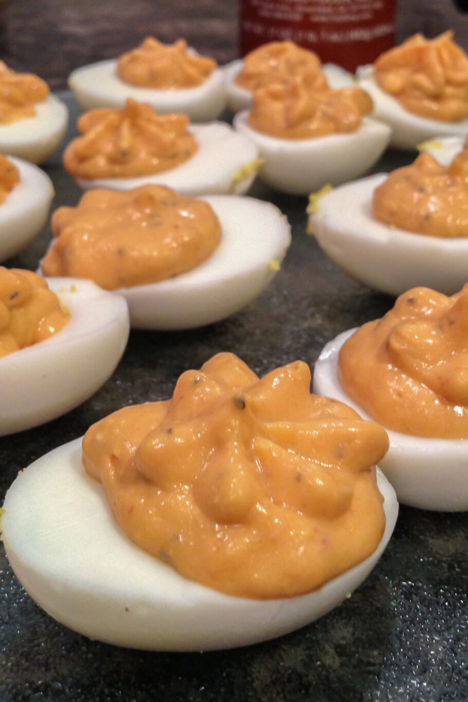 Sriracha Deviled Eggs Recipe