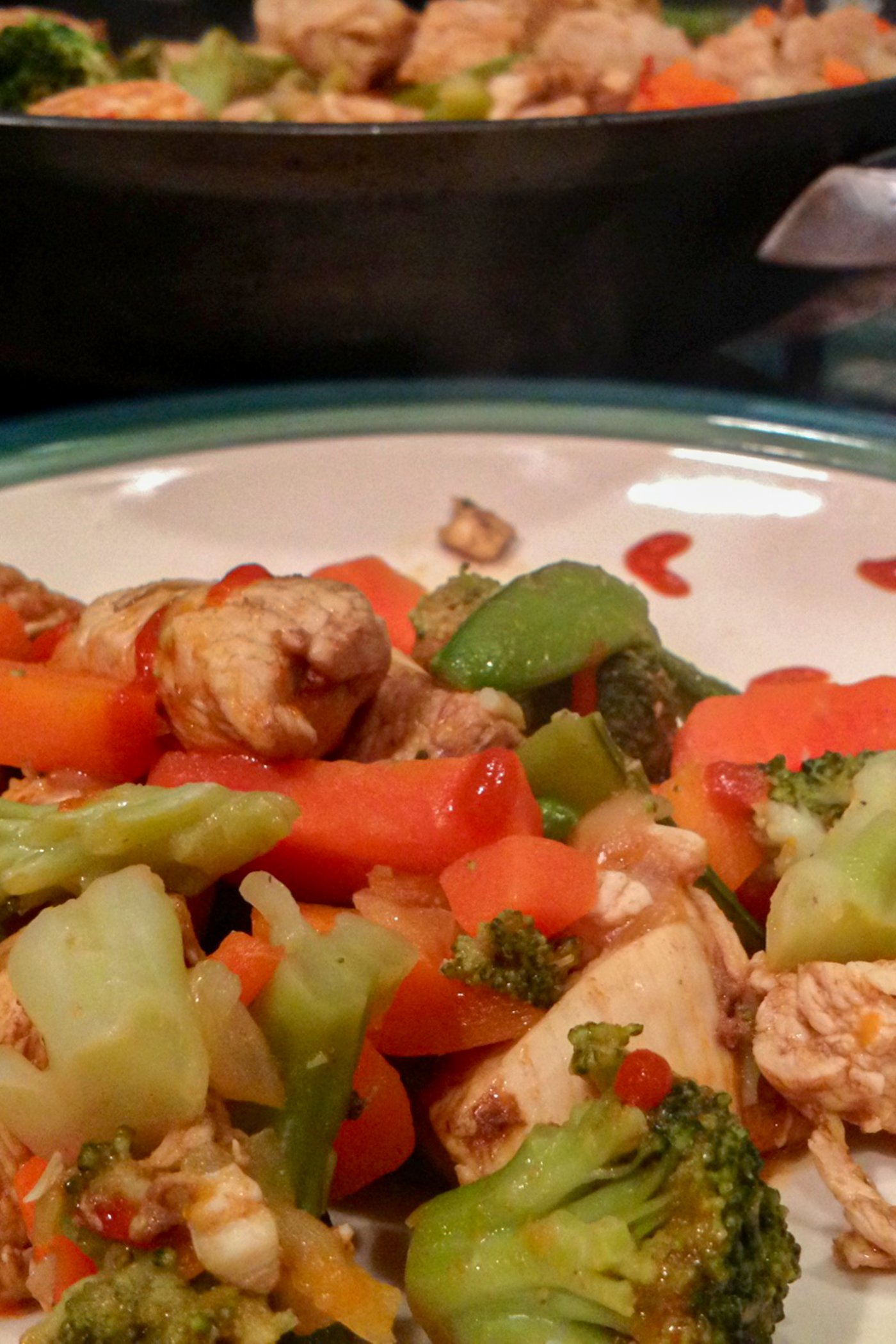 Sweet Sriracha Chicken Stir Fry