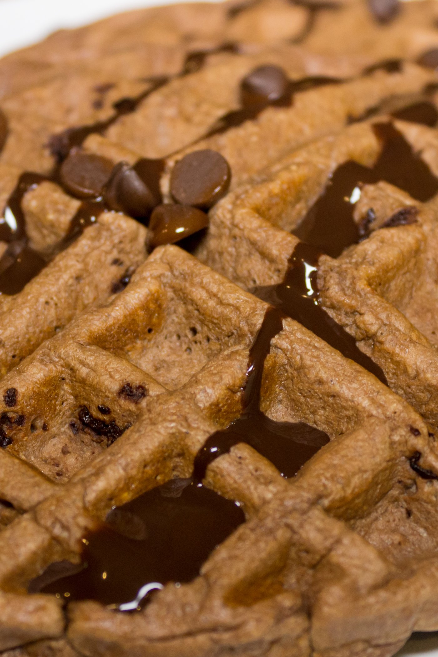 Triple Chocolate Protein Waffles