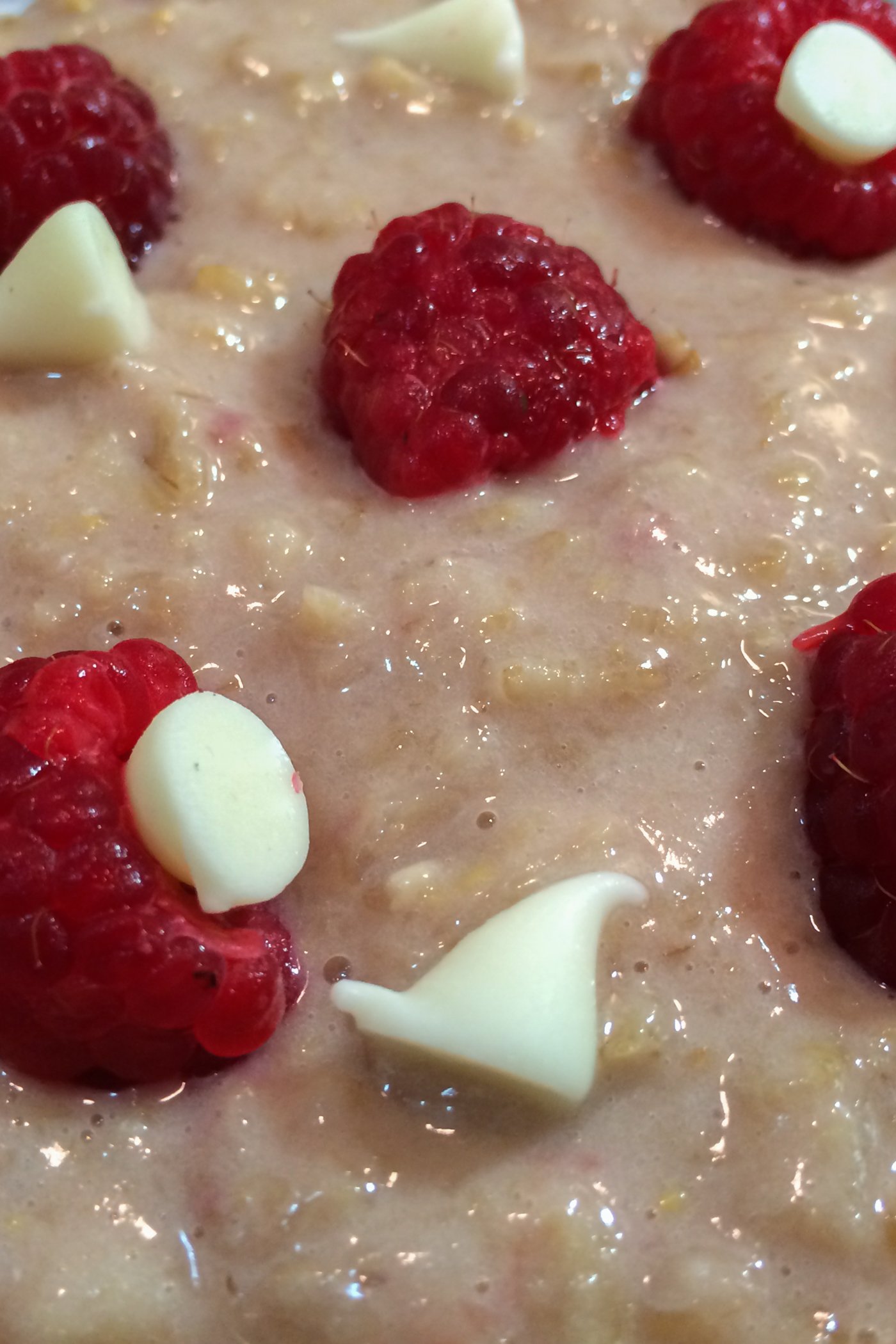 White Chocolate Raspberry Protein Oatmeal