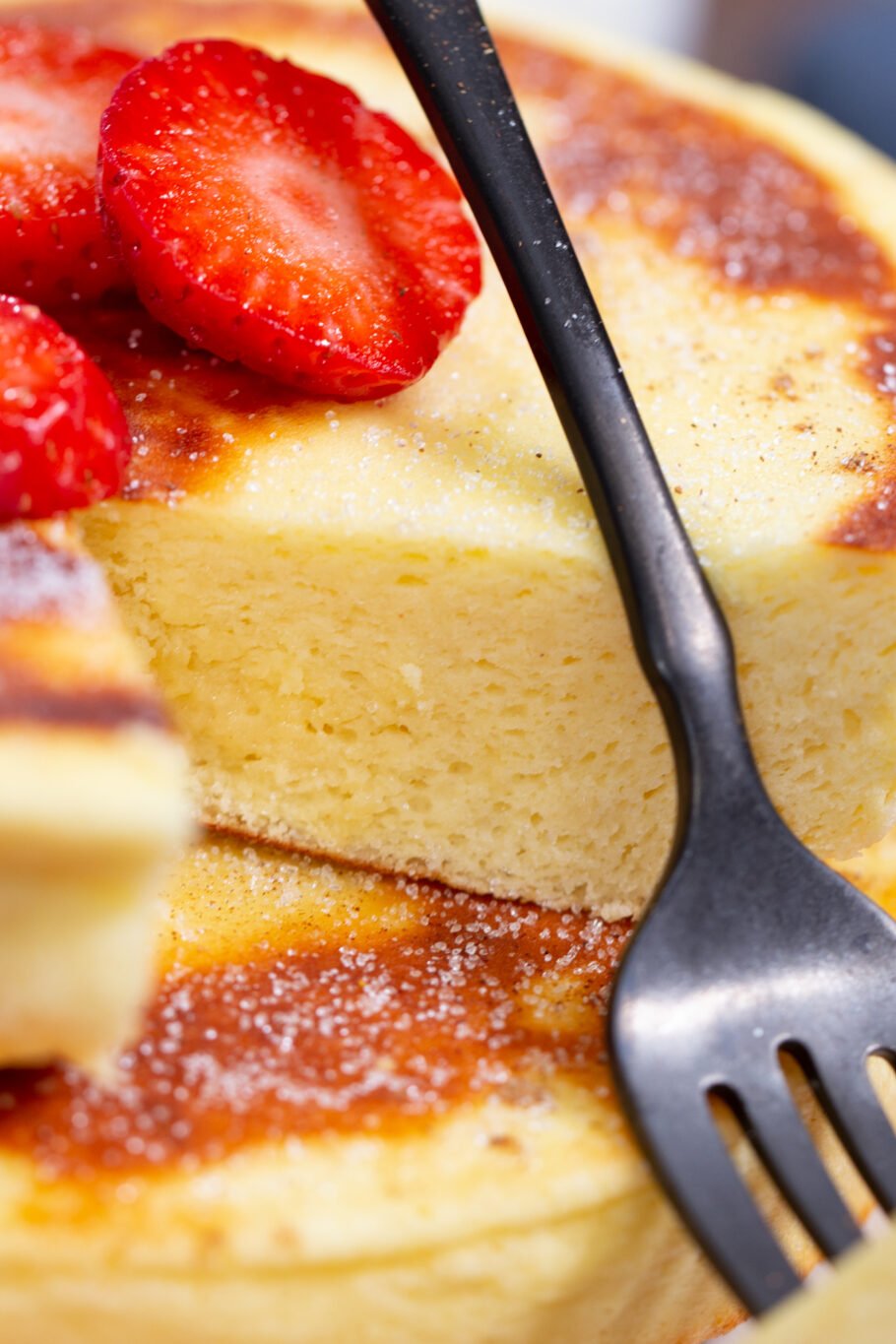 Protein Fluffy Japanese Pancakes Close