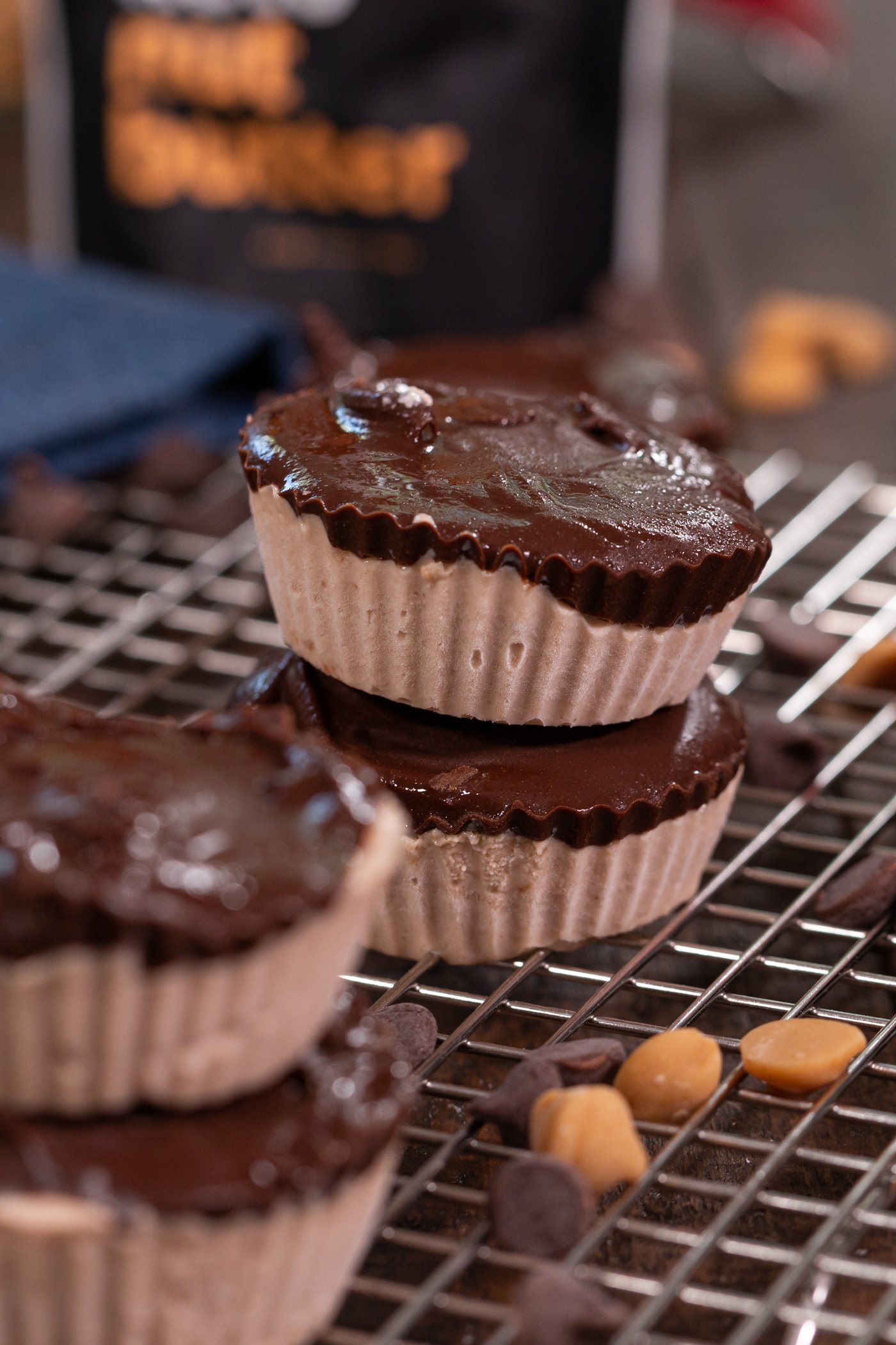 Peanut Butter Protein Keto Ice Cream Cups