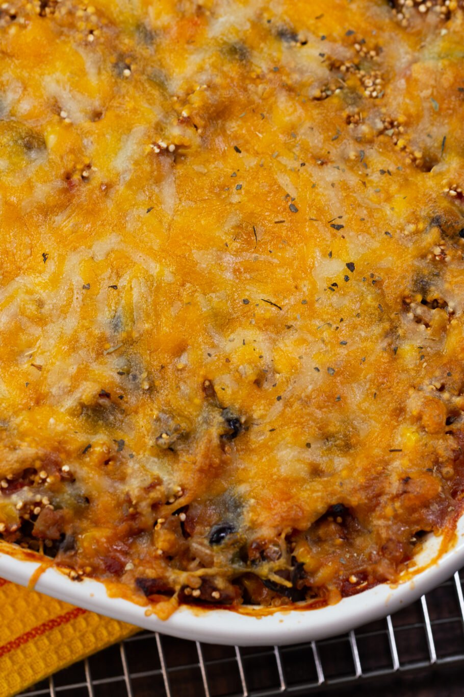 Southwestern Quinoa Casserole Top