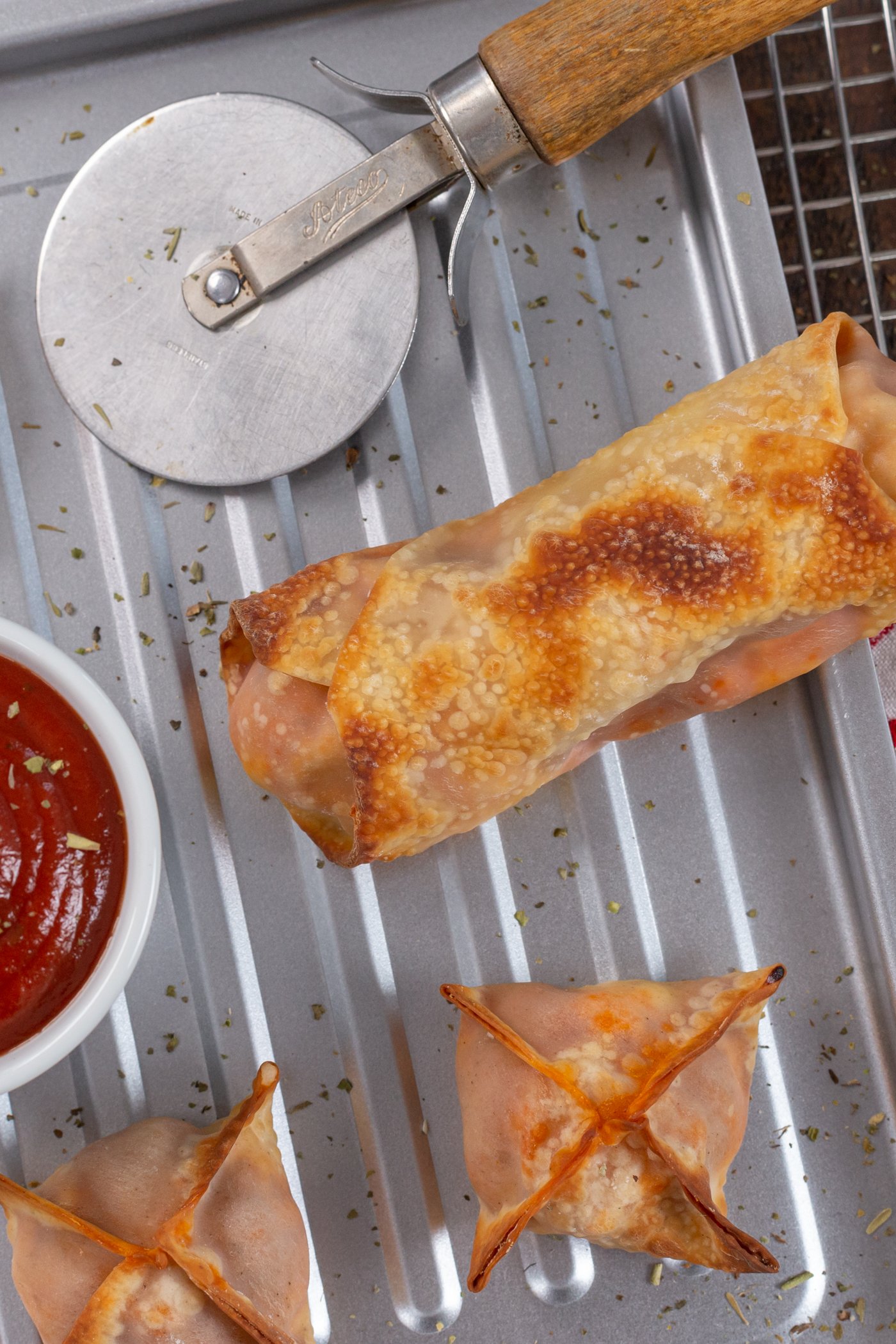 Air Fryer Pizza Egg Rolls & Wontons