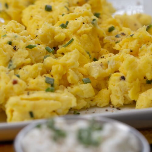 Healthy Scrambled Eggs with Cottage Cheese Recipe