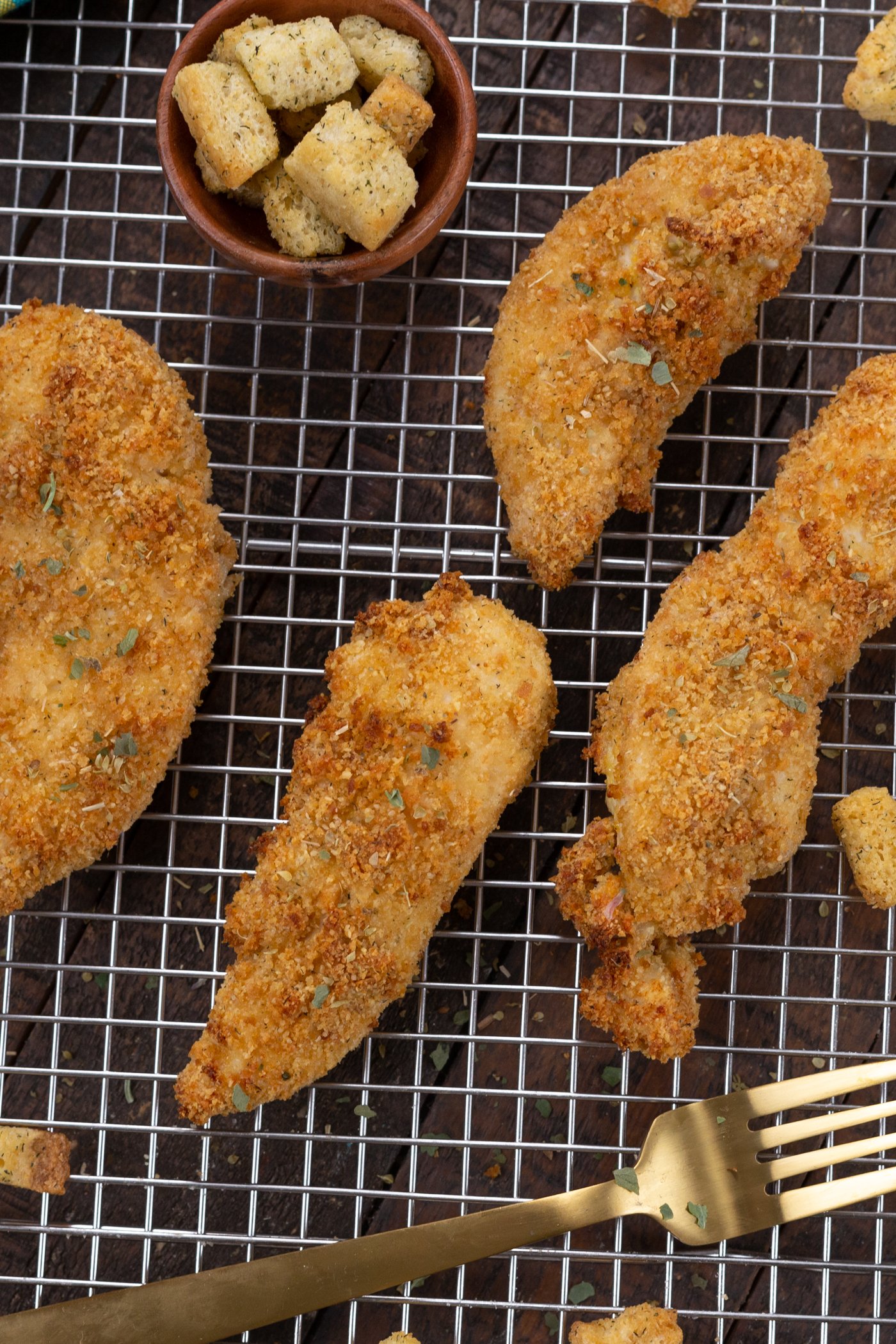 Crispy Crouton Chicken Tenders