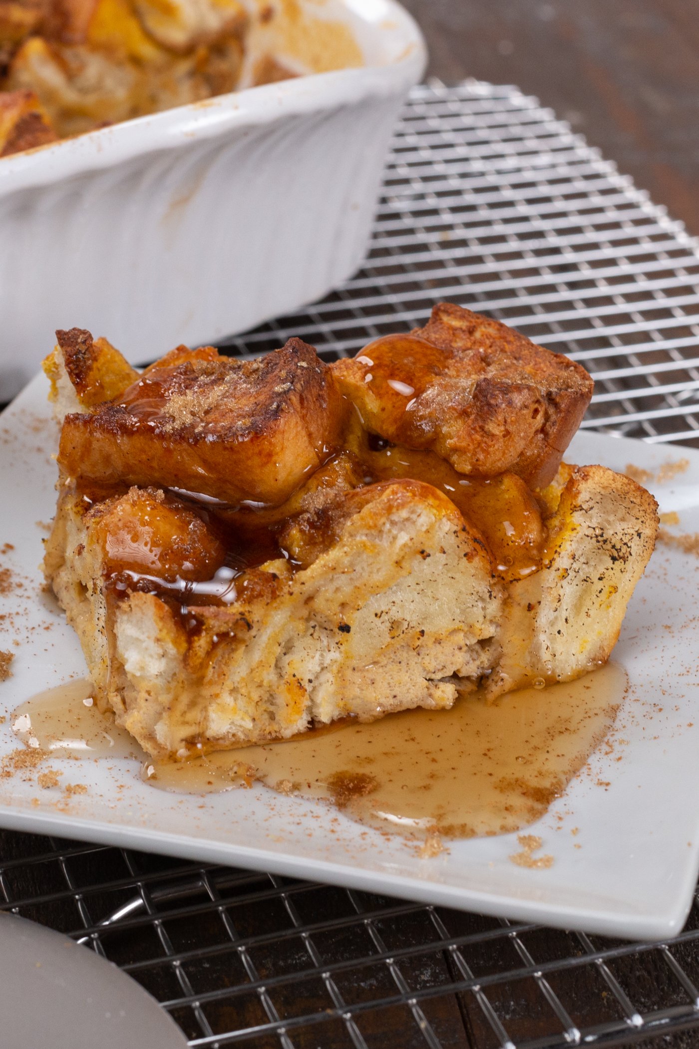 Healthy Baked Pumpkin French Toast