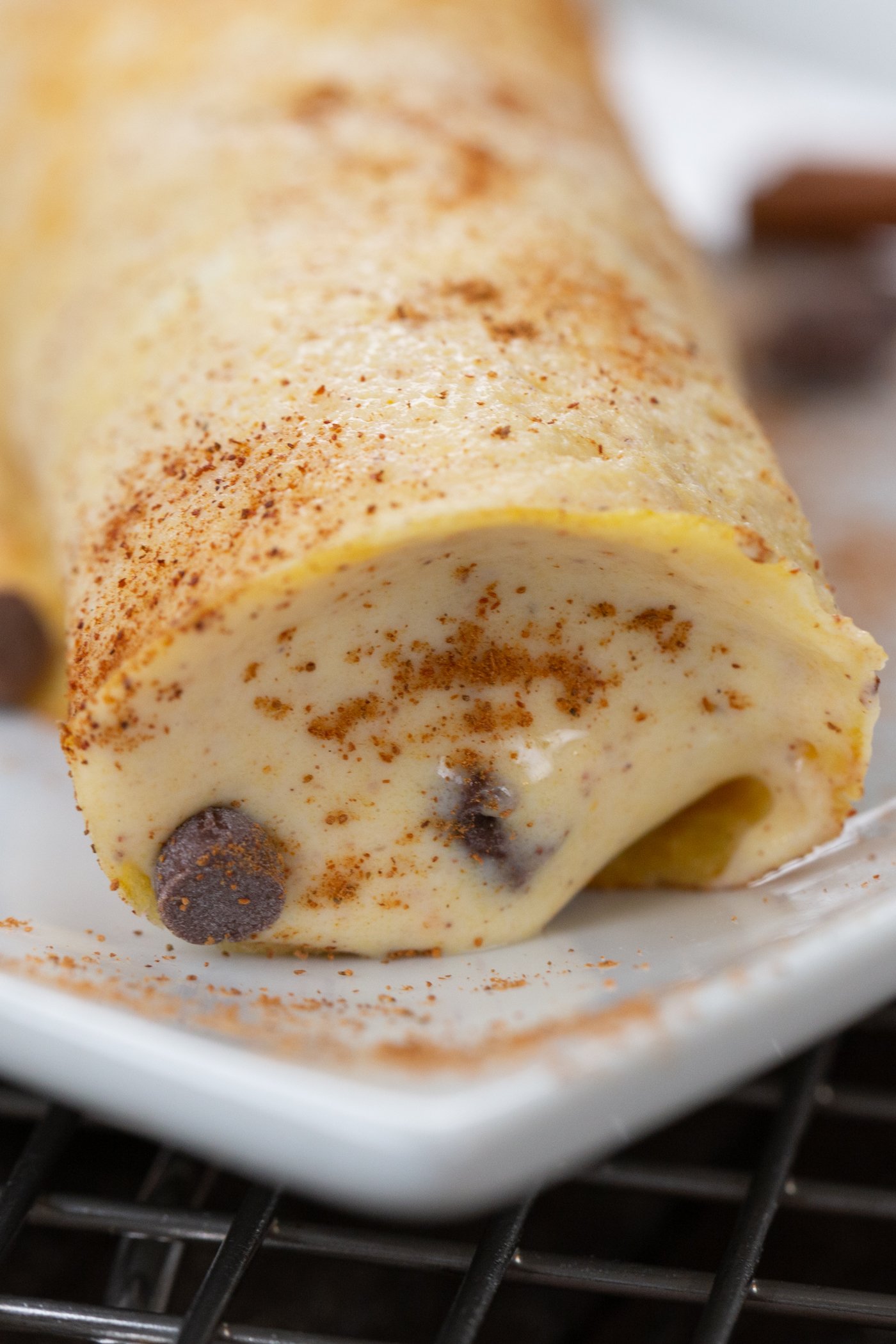 Protein Pumpkin Crepes with Filling