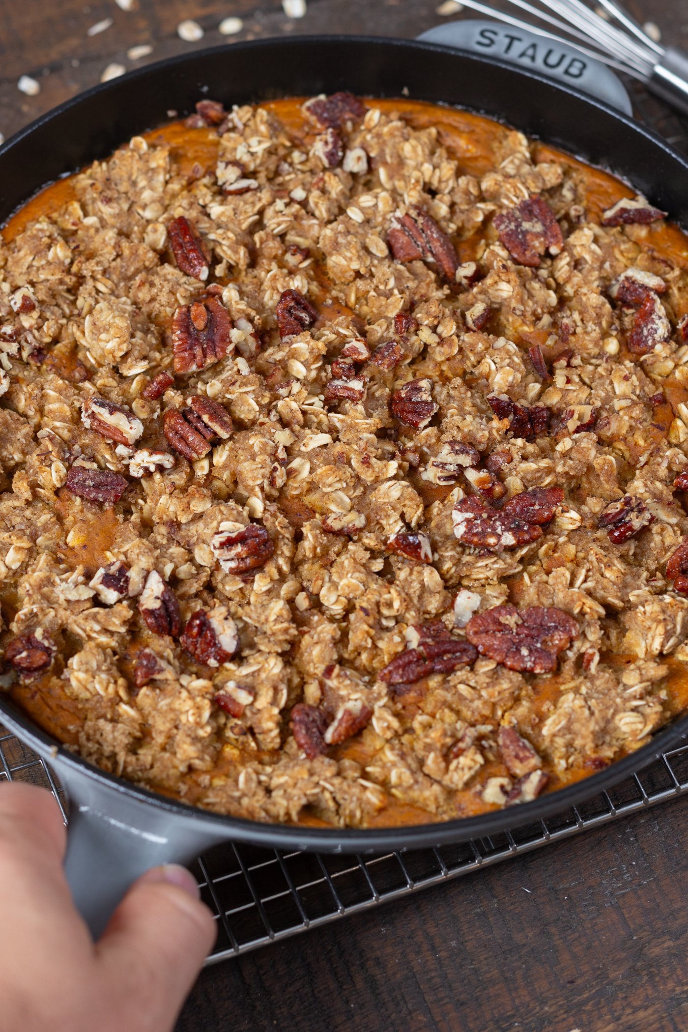 Easy Protein Pumpkin Crisp
